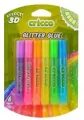 Klej brokatowy 3D neon 10g 6 kolorów CRICCO - tantis.pl
