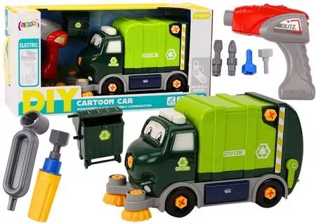Śmieciarka do skręcania DIY zielona - tantis.pl
