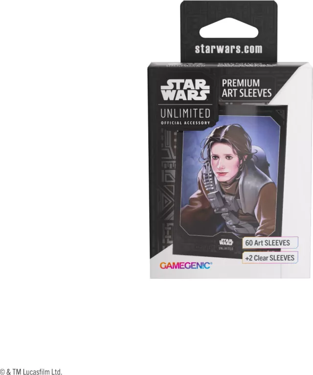 Gamegenic: Star Wars Unlimited Card Game - Premium Art Sleeves - Leia Organa - tantis.pl