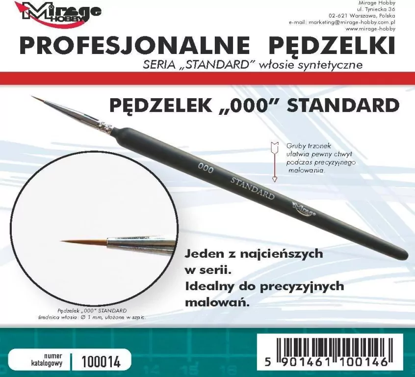 Pędzelek standard 000 - tantis.pl