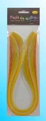 Paski do quillingu 3mmx50cm żółte, 100 sztuk - tantis.pl