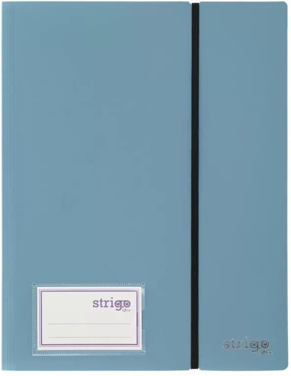 Album ofertowy A4 30kosz. z gumką szaronieb STRIGO - tantis.pl