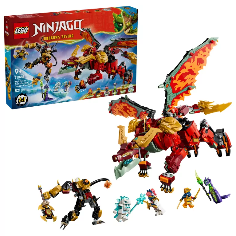 LEGO® Transformujący smoczy mech Wyldfyre 71868 - tantis.pl