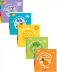 Pakiet: Ogród / Mój dzień / Pierwsze zapachy / Na targu /  Zapachy świata. Moja pachnąca książeczka z kolorami. Akademia Mądrego Dziecka