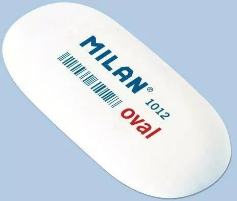 Gumka syntetyczna owalna biała - tantis.pl