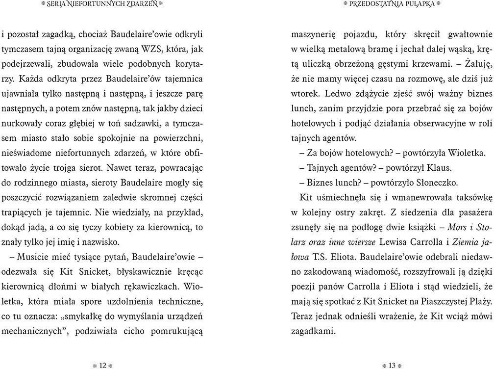 Przedostatnia pułapka. Seria niefortunnych zdarzeń. Tom 12 - tantis.pl