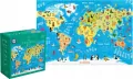 Puzzle 250el Kids 5 World Map Mapa świata Interdruk - tantis.pl