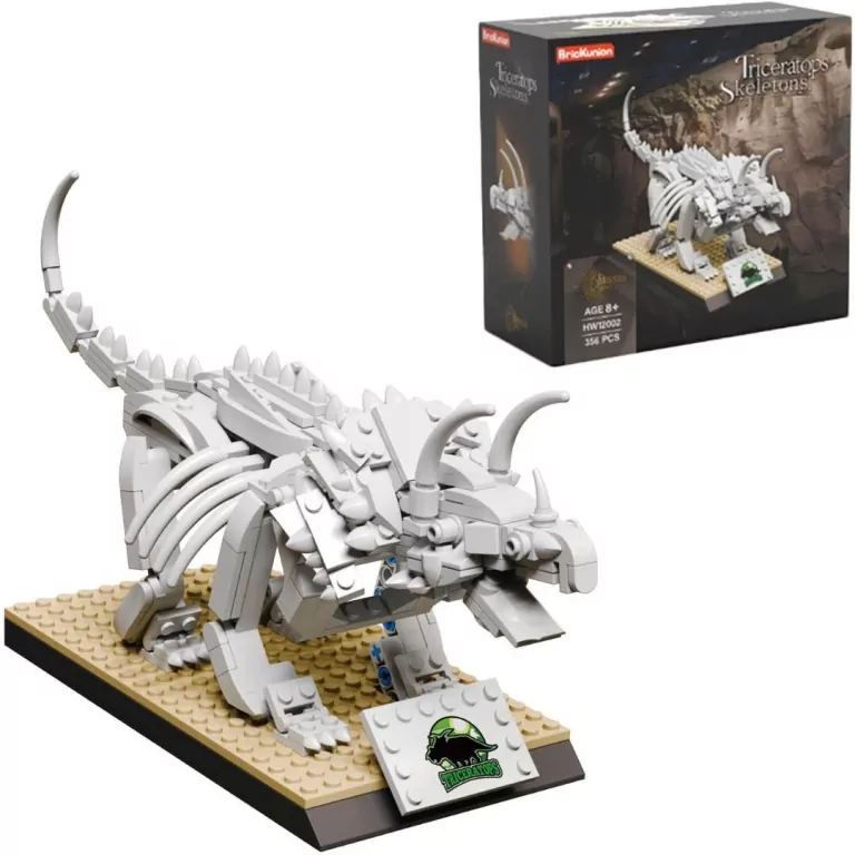 Klocki szkielet dinozaur triceratops 356el - tantis.pl