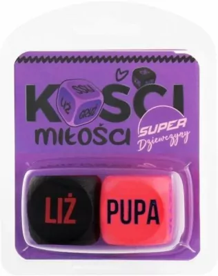 Kości Miłości Super Dziewczyny (różowo-czarne)