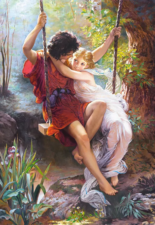Puzzle 1000. Zakochani na huśtawce - tantis.pl