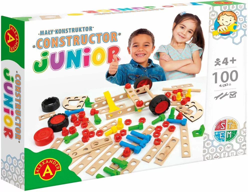 Mały konstruktor Junior. 100 elementów - tantis.pl