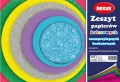 Zeszyt papierów kolor. samoprzylep. brokat A4/8K - tantis.pl