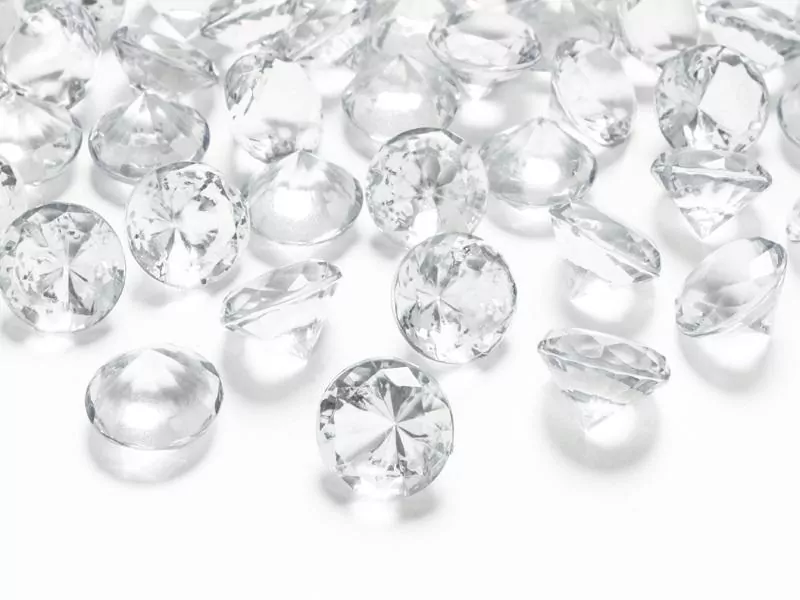 Diamentowe konfetti bezbarwny 20mm - tantis.pl