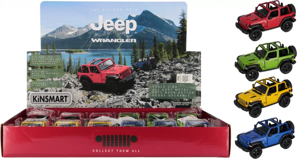 AUTO TEREN MET P/B 1:34 JEEP WRANGLER MIX4 1/12 - tantis.pl