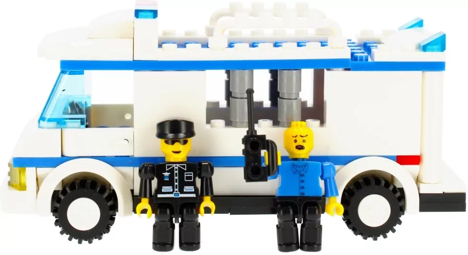 Klocki konstrukcyjne Alleblox Policja 134 elementy - tantis.pl