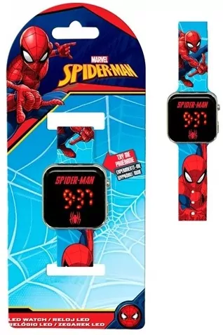 Zegarek LED z kalendarzem Spiderman SPD4987 - tantis.pl