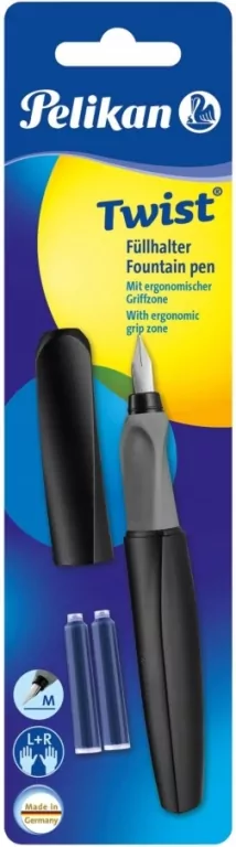 Pióro wieczne Twist czarne + 2 naboje - tantis.pl