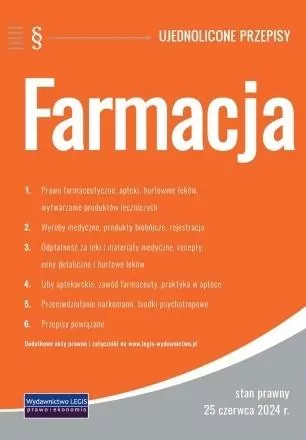 Farmacja - ujednolicone przepisy - tantis.pl