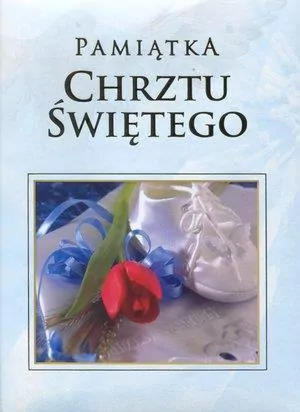 Pamiątka Chrztu Świętego - niebieska - tantis.pl