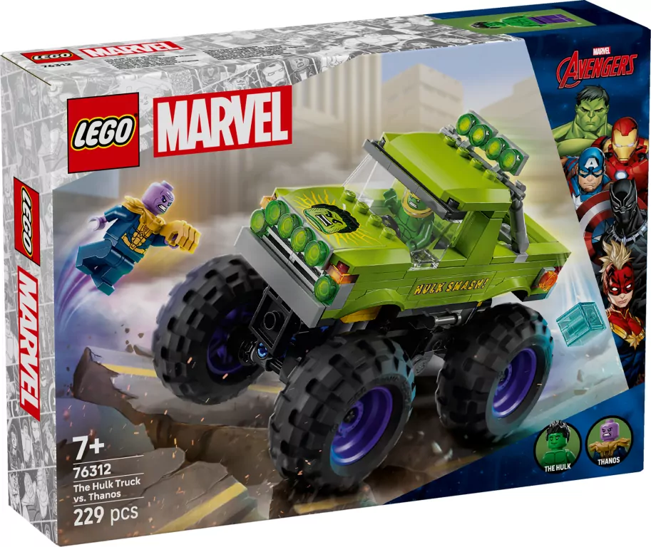 LEGO® Monster truck Hulka kontra Thanos 76312 - tantis.pl