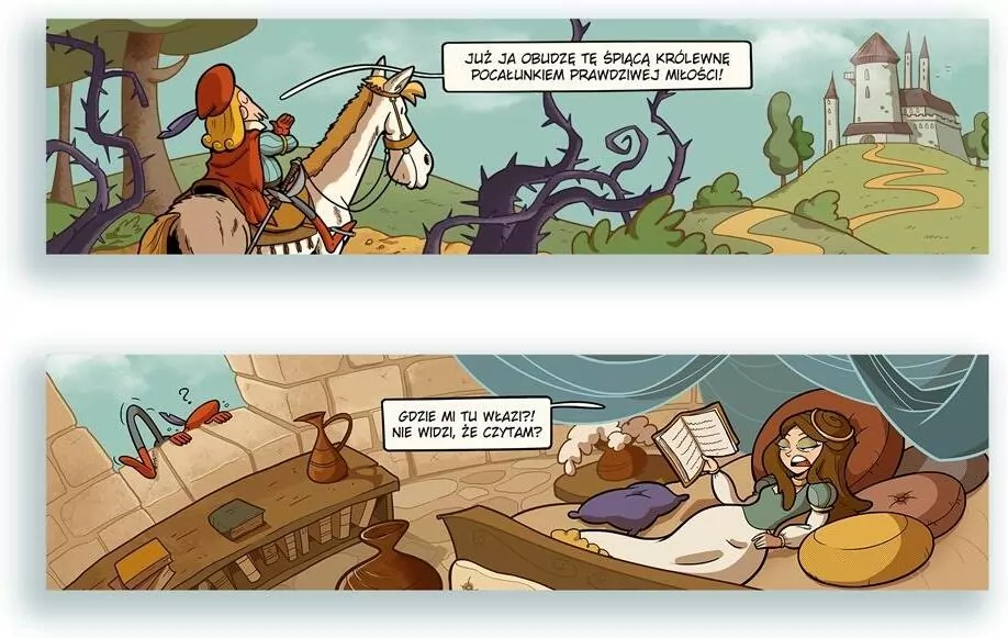 Zakładka kartonowa.Baśnie: (Nie)Śpiąca królewna - tantis.pl