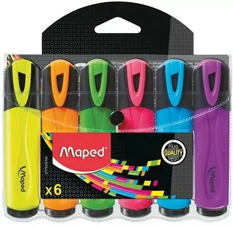 Zakreślacz Fluo Peps 6 kolorów MAPED - tantis.pl
