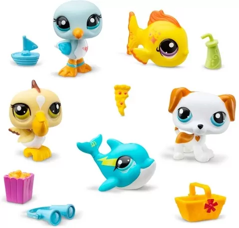 Littlest Pet Shop Zestaw Plaża. 5 figurek - tantis.pl