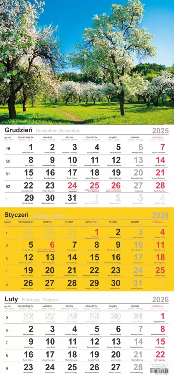 Kalendarz 2024 Trójdzielny wiatrak - tantis.pl