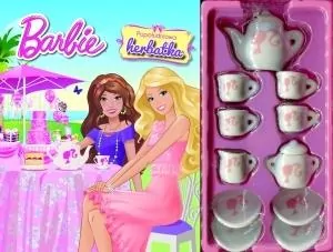Barbie Popołudniowa herbatka Książka + serwis