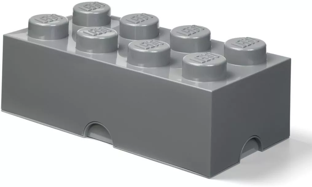 LEGO(R) pojemnik klocek ósemka szary - tantis.pl