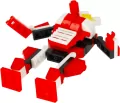 Klocki konstrukcyjne Alleblox RobotUnion 65el czerwony - tantis.pl
