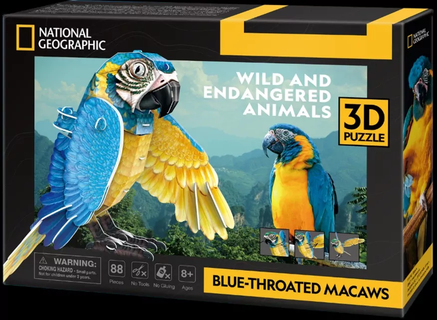 Ara Szafirowa. National Geographic. Puzzle 3D - tantis.pl