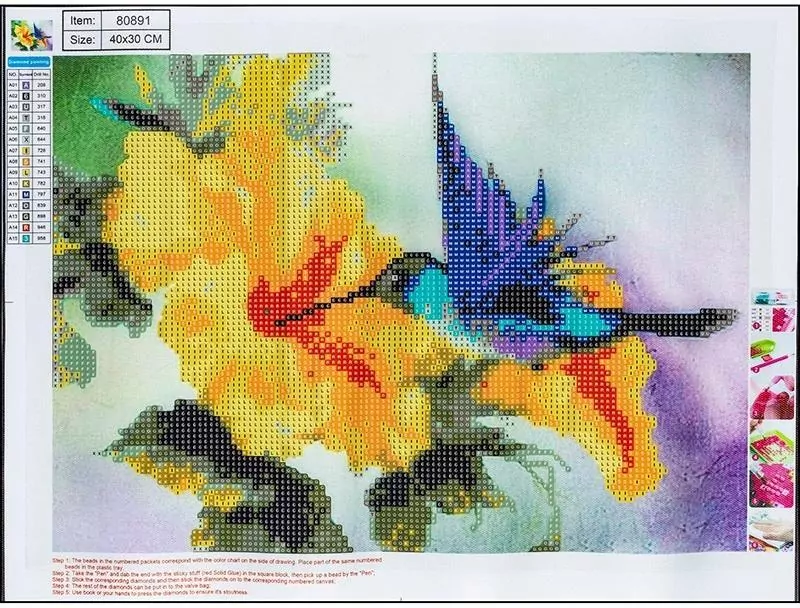 Diamentowa mozaika 5D - Bird 30x40 80891 - tantis.pl