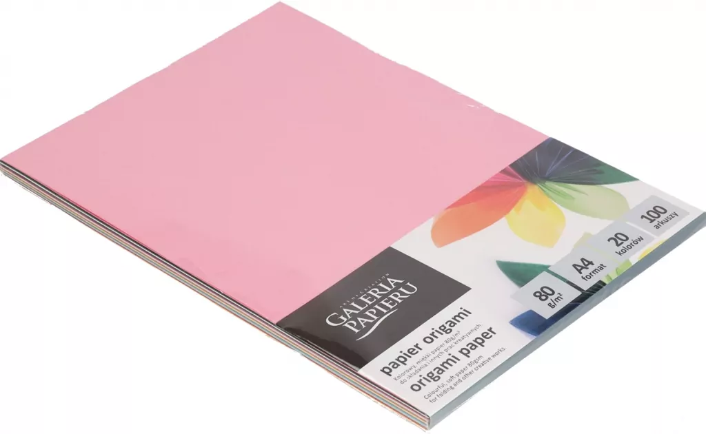 PAPIER DO ORIGAMI A4 20KOL 80G GAL PAP OP100SZT - tantis.pl