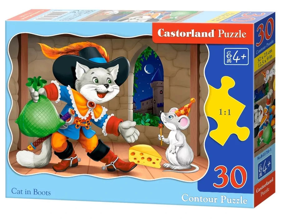 Puzzle 30. Kot w butach. 03730 - tantis.pl