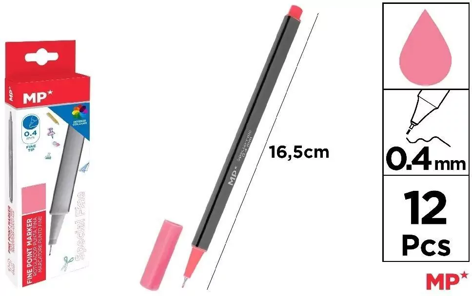 Cienkopis 0.4mm różowy - tantis.pl
