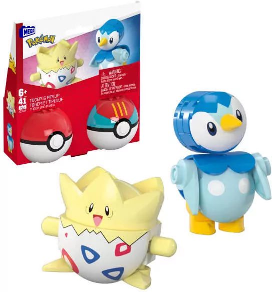 MEGA Pokemon Poke Ball Togepi i Piplup klocki 41el JCT44 MATTEL - tantis.pl
