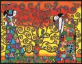 Kolorowanka welwetowa 47x35 Klimt. Trzy Okresy... - tantis.pl