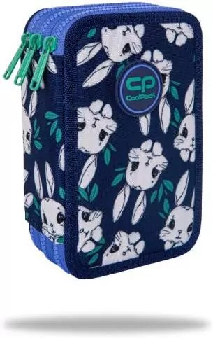 Piórnik 3-komorowy z wyposażeniem Coolpack Jumper 3 game night bunny land - tantis.pl