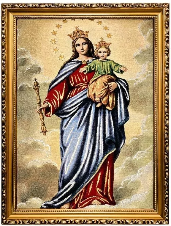 Obraz Haftowany Maryja Wspomożycielka 42x32cm - tantis.pl