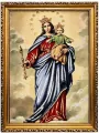 Obraz Haftowany Maryja Wspomożycielka 42x32cm - tantis.pl