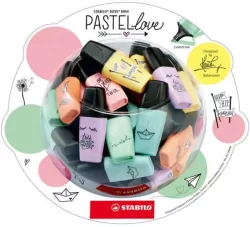 Zakreślacz STABILO BOSS MINI Pastellove /display 50 szt./