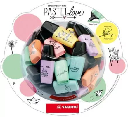 Zakreślacz STABILO BOSS MINI Pastellove /display 50 szt./