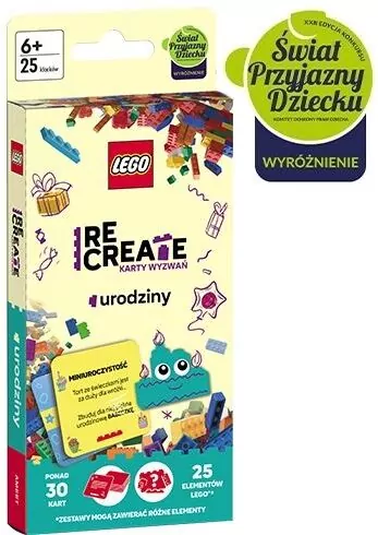 Lego Recreate. Karty wyzwań. Urodziny - tantis.pl