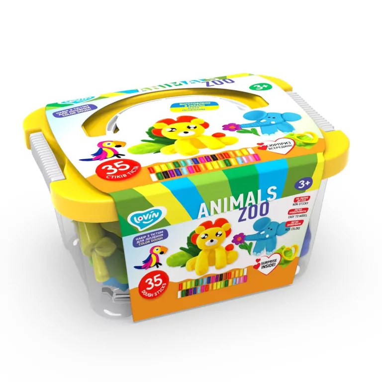 Zwierzątka w ZOO. Zestaw ciastoliny - tantis.pl