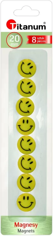 Magnesy do tablic emotikony żółte - tantis.pl