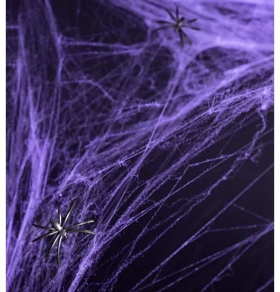 Pajęczyna Halloween fiolet 60g - tantis.pl