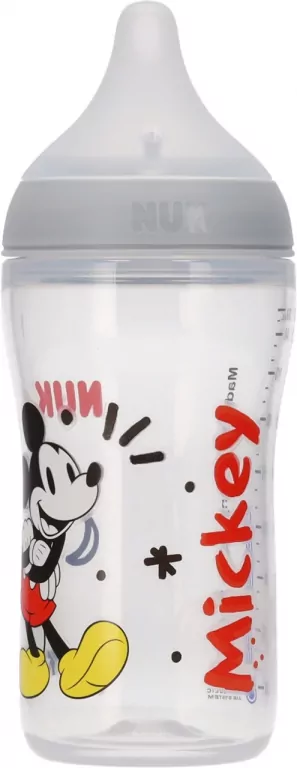 NUK. Perfect Match. Butelka z silikonowym smoczkiem. 260 ml. Miki - tantis.pl