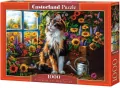 Blooming Cat Meditation. Puzzle 1000 - tantis.pl