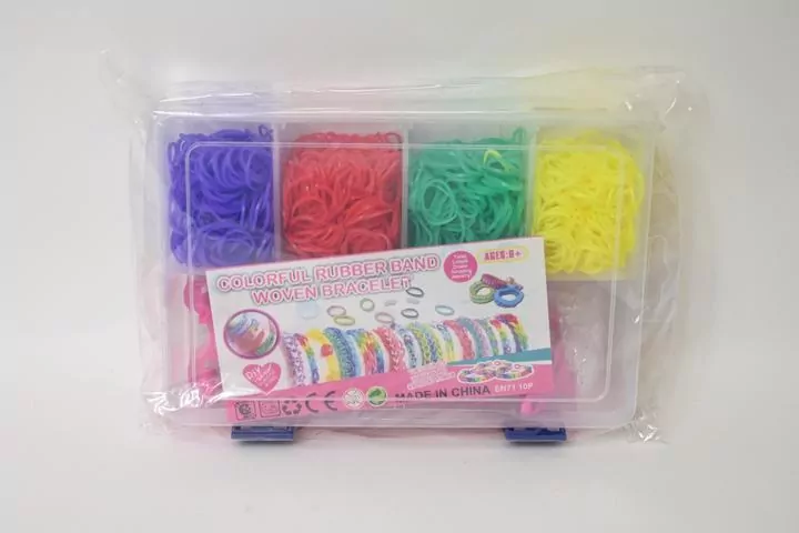 Zestaw kolorowych gumek na bransoletki ok 1200 szt - tantis.pl